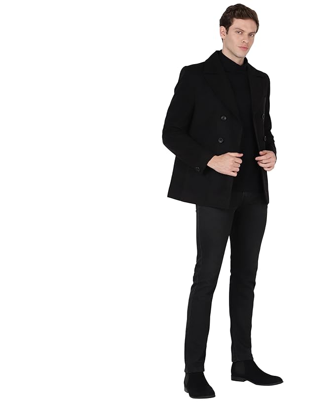 Jet Black Men Coat - Image 4