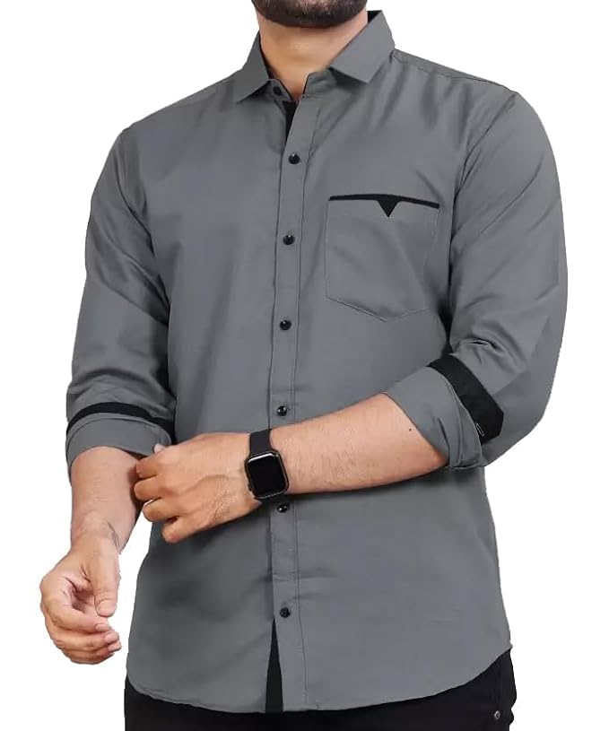 Men's Regular Fit Cotton Casual Shirt
