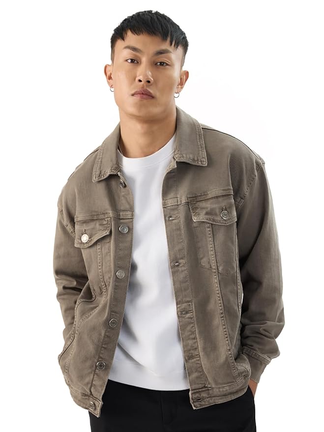 Brunet Blend Oversized Denim Jackets
