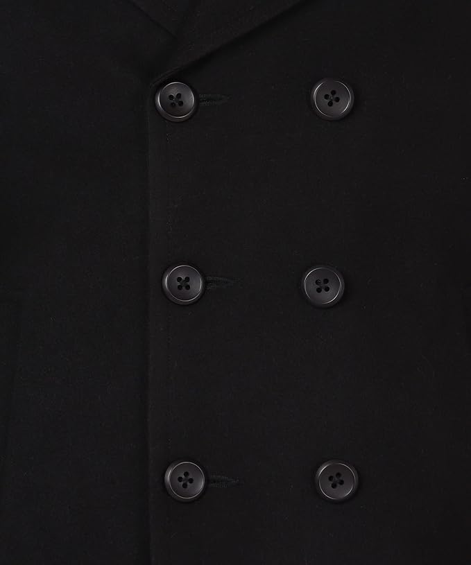 Jet Black Men Coat - Image 2