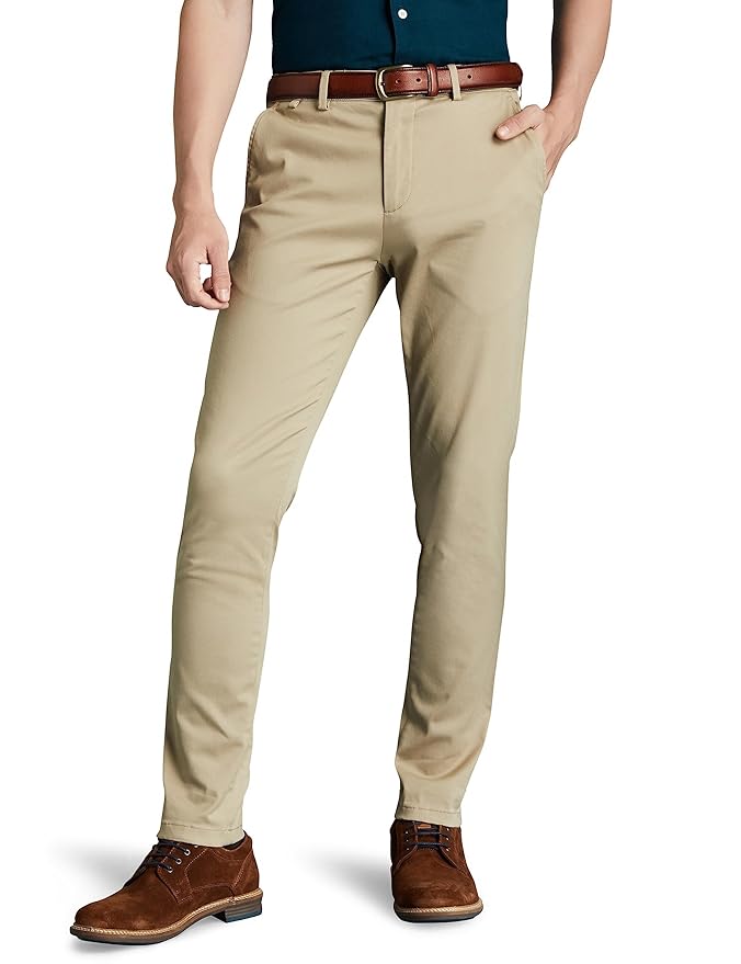 Men's Slim Fit Flexi Waist Casual Pants