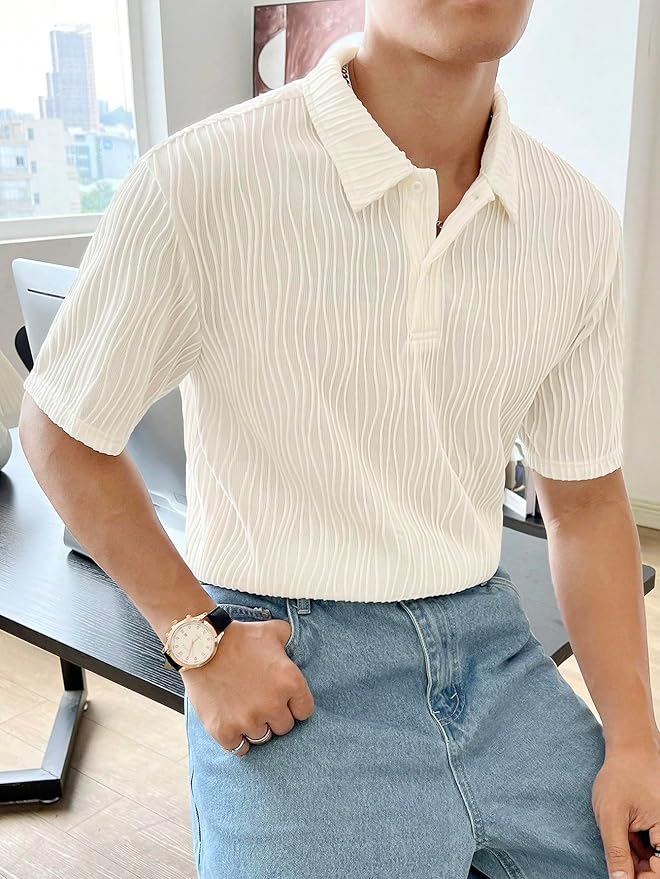 Men Casual Half Sleeve Fit T-Shirt - Image 3
