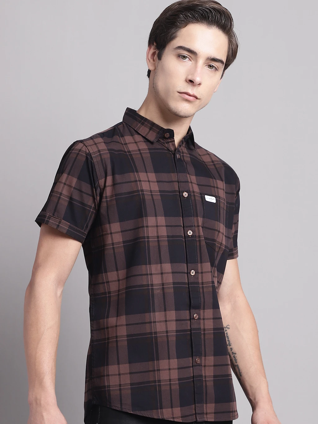 Half Sleeve Slim Fit Casual Shirt - Image 3