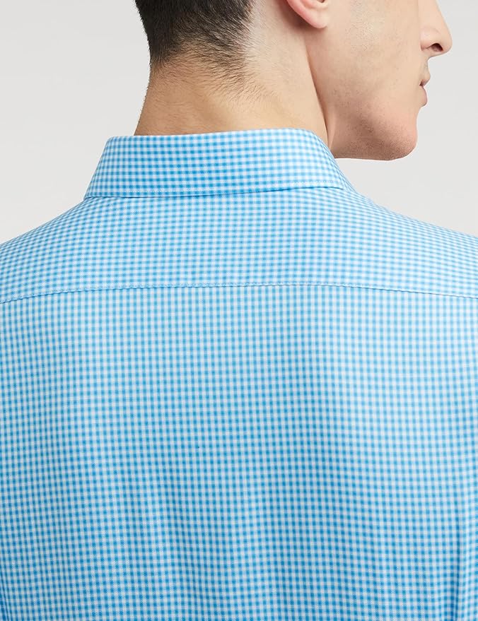 Van Heusen Formal Checkered Shirt for Men| Premium Cotton| Full Sleeves| Slim Fit |Breathable Fabric - Image 2