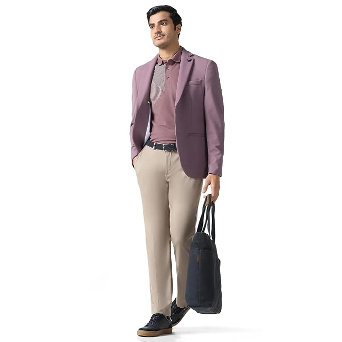 Blackberrys Men's Slim Fit Textured Formal Blazer - Image 2