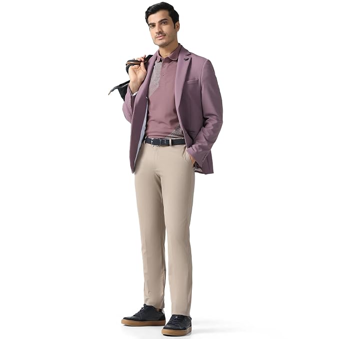 Blackberrys Men's Slim Fit Textured Formal Blazer - Image 3