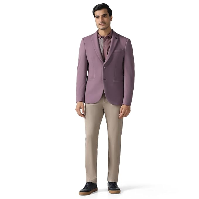 Blackberrys Men's Slim Fit Textured Formal Blazer - Image 4