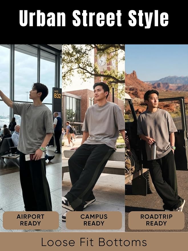 GRECIILOOKS Men's Loose Mid Rise Casual Trousers Pants | Regular | Sports Stylish Track Pant | Sweatpants (Available in Plus Size) - Image 6