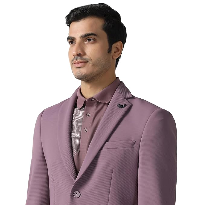 Blackberrys Men's Slim Fit Textured Formal Blazer - Image 6